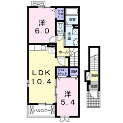 江戸橋駅 徒歩17分 2階の物件間取画像